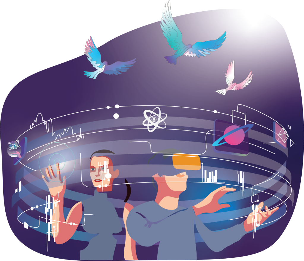 تعامل انسان واقعی در دنیای مجازی